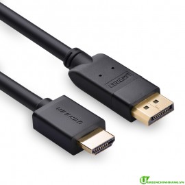 Cáp Displayport to HDMI Ugreen 10204 cao cấp dài 5M