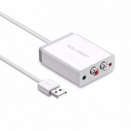 Cáp chuyển USB to RCA hỗ trợ Mic + Headphone Ugreen 30521