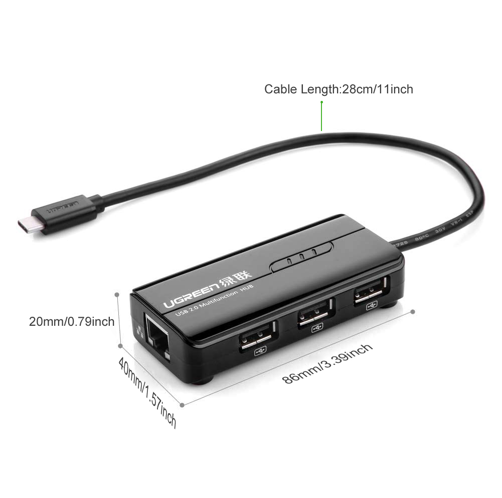 ugreen2030289202-1 usb-c-to-lan-kem-hub-usb-2-0-3-cong-cao-cap-ugreen-30289