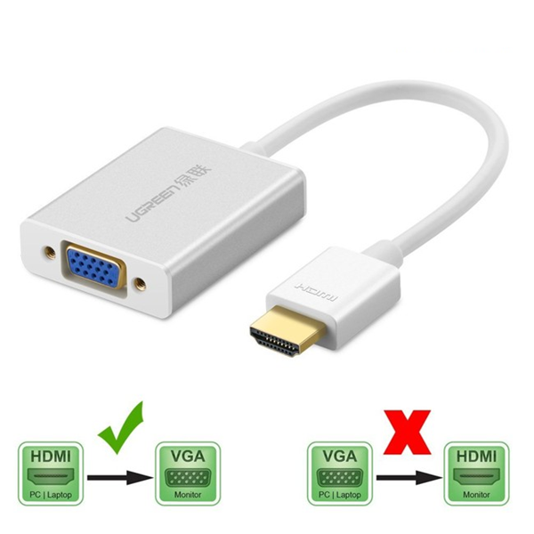 ugreen2040212202-1 day-cap-chuyen-hdmi-sang-vga-co-audio-ugreen-40212-cao-cap-mau-trang