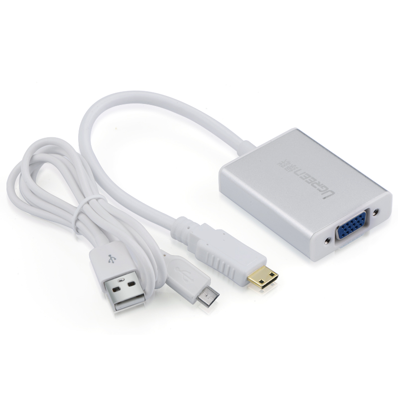 ugreen2040217205 https://vitinhtanhung.com/cap-chuyen-doi-mini-hdmi-sang-vga-va-audio-ugreen-40217.html?filter_name=40217