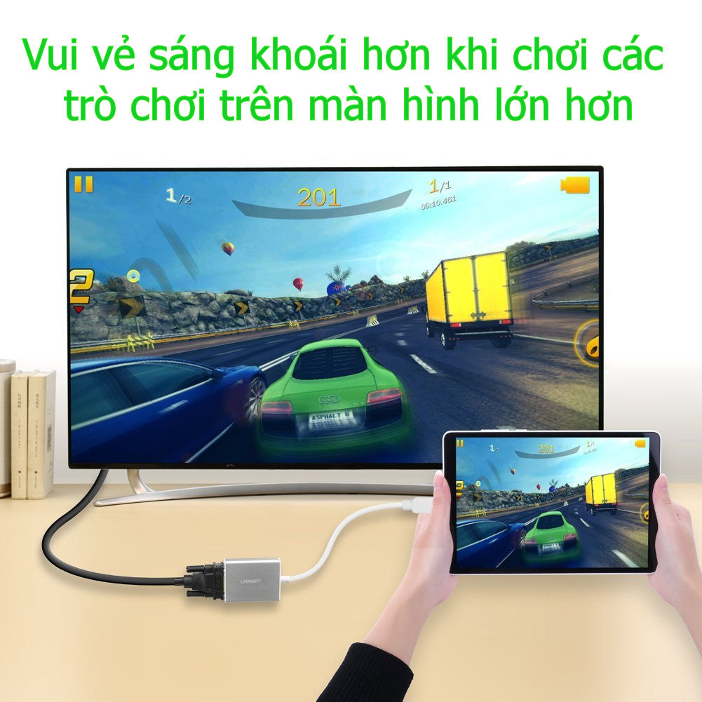 ugreen20402222012 cap-chuyen-doi-micro-hdmi-sang-vga-cao-cap-ugreen-40222-15cm