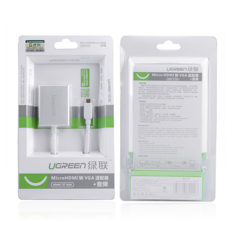 ugreen20402222014 cap-chuyen-doi-micro-hdmi-sang-vga-cao-cap-ugreen-40222-15cm