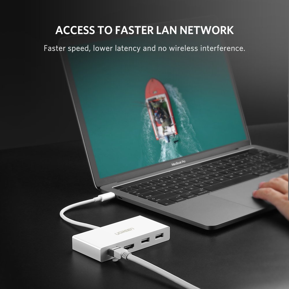 ugreen2040377205-1 cap-usb-c-to-hdmi-lan-10-100mbps-hub-usb-3-0-ugreen-40377