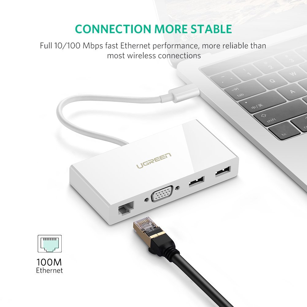 ugreen2040378206-1 cap-usb-c-to-vga-lan-10-100mbps-hub-usb-3-0-ugreen-40378
