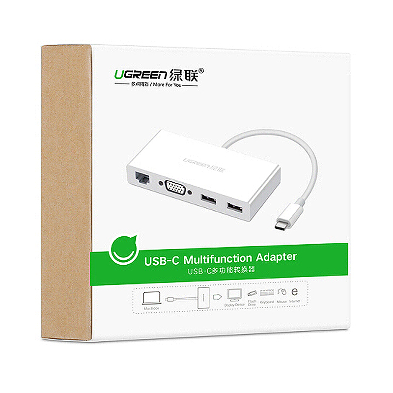 ugreen2040378207-1 cap-usb-c-to-vga-lan-10-100mbps-hub-usb-3-0-ugreen-40378