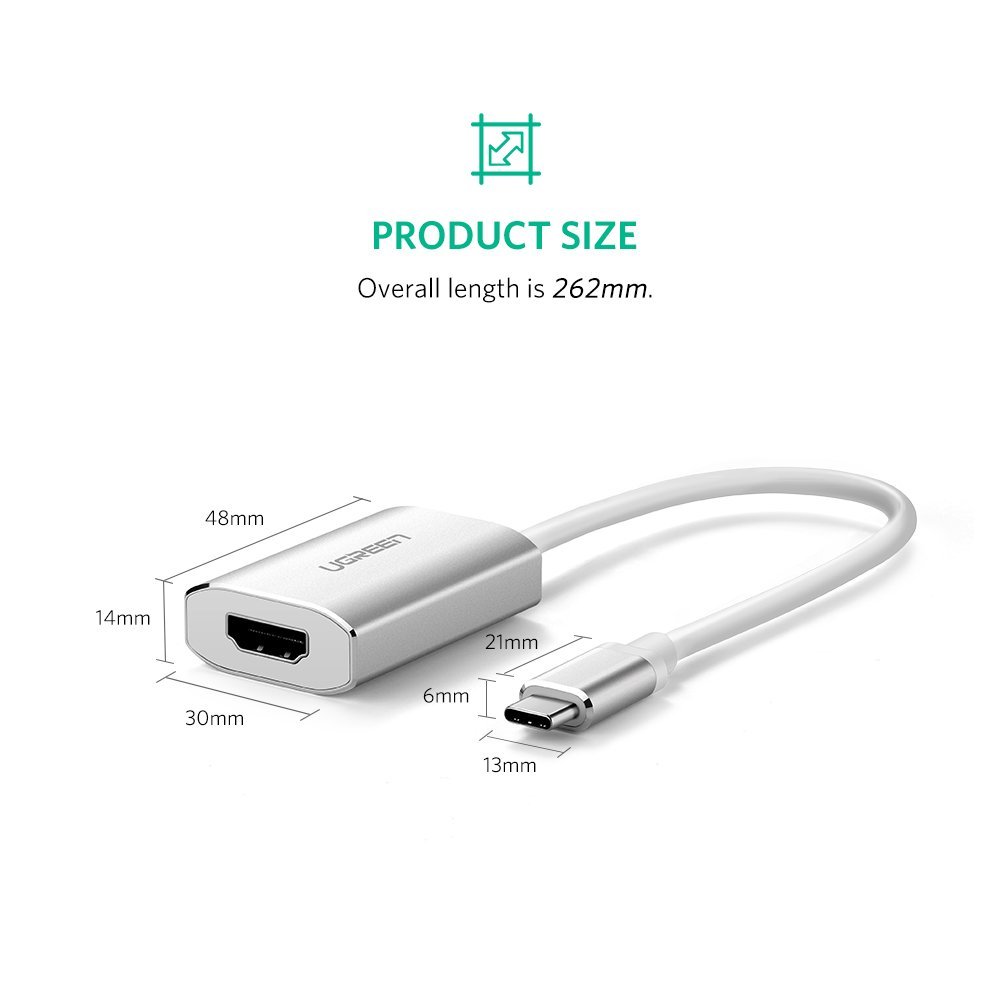 ugreen2040865203-1 cap-chuyen-usb-c-to-hdmi-cao-cap-ho-tro-4k-2k-ugreen-40865