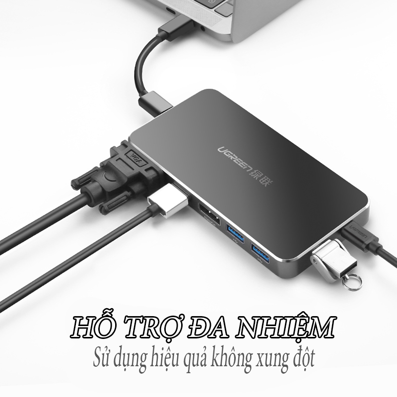ugreen20408722011-1 bo-chuyen-usb-type-c-to-hdmi-displayport-vga-usb-3-1-cao-cap-ugreen-40872