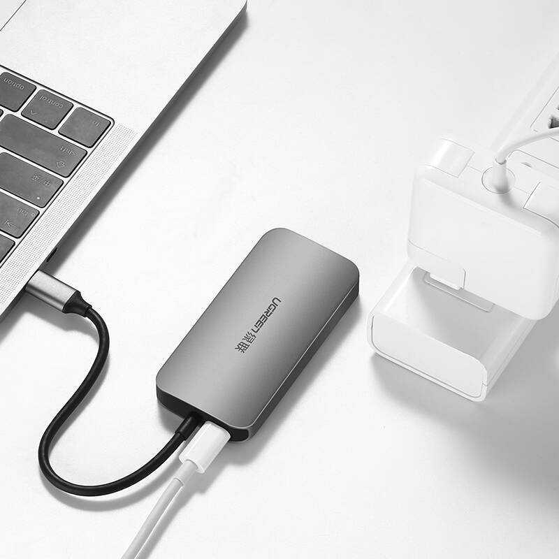 ugreen2050210203-1 bo-chuyen-usb-c-sang-vga-kem-hub-usb-3-0-cao-cap-ugreen-50210
