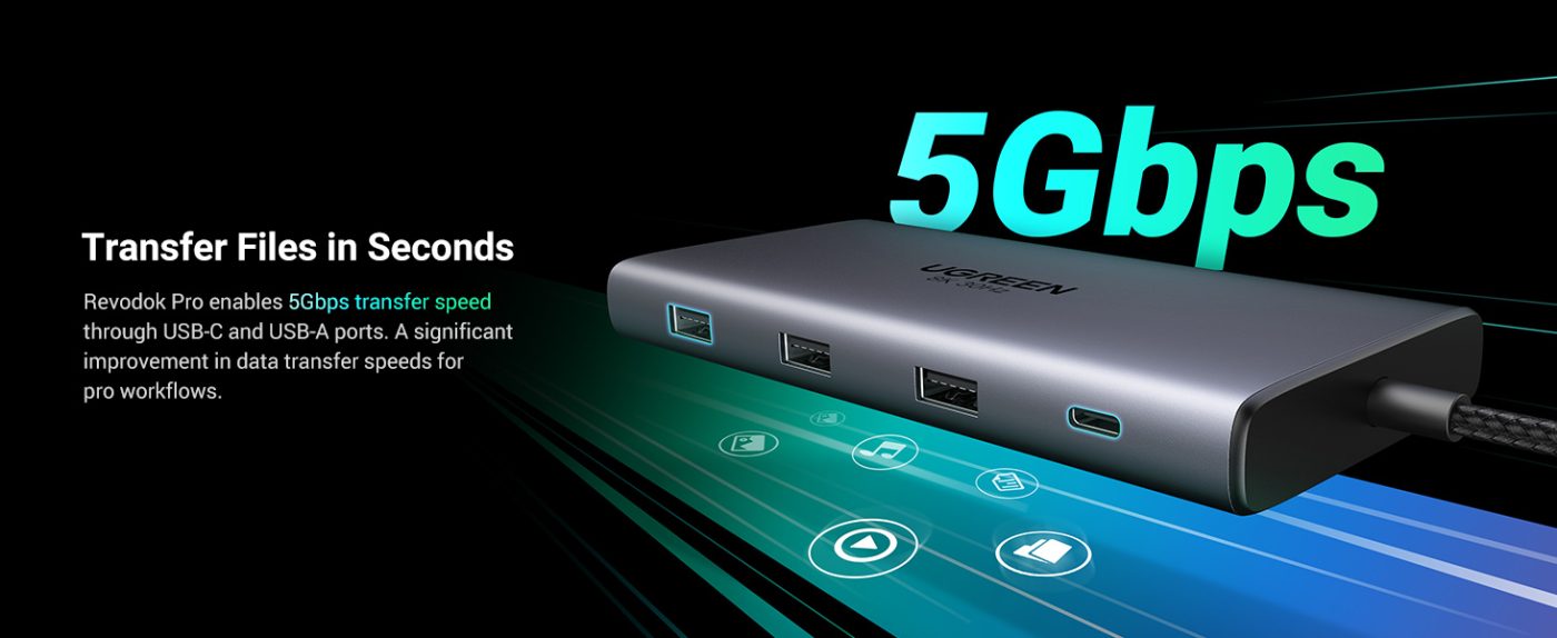 Spectrum 210 Usb Inop USB-C Hub Revodok Pro 210 10 in 1 Ugreen 15534 CM639 - Ugreen Việt Nam
